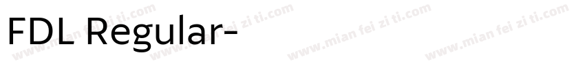 FDL Regular字体转换